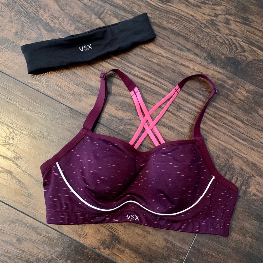 VSX Sports Bra with VSX Headband